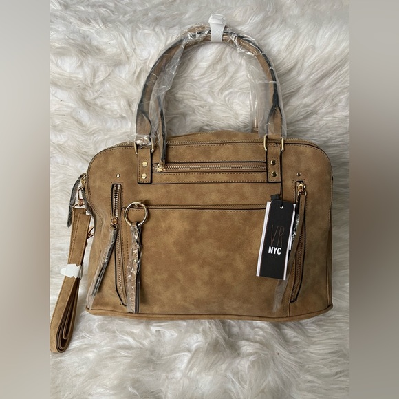 Faux Suede Handbag - Picture 1 of 6